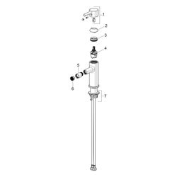 Hansa Vantis Style Einhebel-Bidetarmatur, Standmontage, 101mm Ausladung, Chrom, 5464220... HANSA-54642207 4057304025600 (Abb. 1)