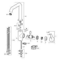 Hansa Primo Einhebel-Küchenarmatur, Ausladung 192mm, DN 15, Chrom, 49202203... HANSA-49202203 4015474274921 (Abb. 1)