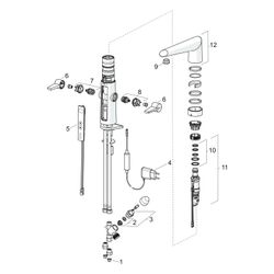 Hansa Fit Küchenarmatur mit Spülmaschinenventil 6524 230/5V Ausladung 193mm DN15 Chrom... HANSA-65242213 4015474273450 (Abb. 1)