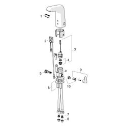 Hansa Medipro Waschtischbatterie, 230/9V, Bluetooth, Ausladung 117mm, DN 15, Chrom, 056... HANSA-05672129 4057304004995 (Abb. 1)
