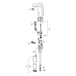 Hansa Medipro Waschtischbatterie, 6V, Kaltwasser, Bluetooth, Ausladung 117mm, DN 15, Ch... HANSA-05672019 4057304005046 (Abb. 1)