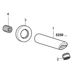 Hansa Auslauf, Länge 170mm, Ausladung 170mm, DN 15, Chrom, 52502100... HANSA-52502100 4015474068445 (Abb. 1)