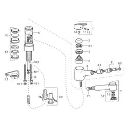 Hansa Mix Einhebel-Küchenarmatur, 2-strahlig Ausladung 235mm, DN 15, Chrom, 01382283... HANSA-01382283 4015474276628 (Abb. 1)
