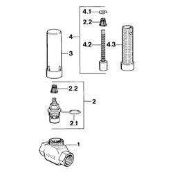 Hansa Oberteil G 1/2", DN 15, Schwarz, 02250100... HANSA-02250100 4015474606562 (Abb. 1)