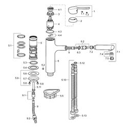 Hansa Ronda Einhebel-Küchenarmatur, Ausladung 200mm, DN 15, Chrom, 03342273... HANSA-03342273 4015474263185 (Abb. 1)