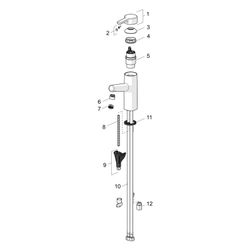 Hansa Designo Einhebelmischer Waschtischbatterie, Niederdruck Style 5191 Zugstangenabla... HANSA-51911183 4057304007545 (Abb. 1)