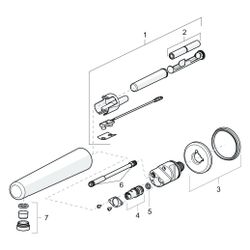 Hansa Electra Waschtischbatterie, 3V, Bluetooth, Ausladung 225mm, DN 15, Chrom, 0088001... HANSA-00880019 4057304015892 (Abb. 1)