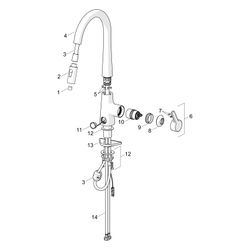 Hansa Designo Style Einhebel-Küchenarmatur, Ausladung 200mm, DN 15, Chrom, 51362283... HANSA-51362283 4057304007057 (Abb. 1)
