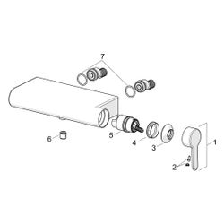 Hansa Designo Einhebelmischer Brausebatterie Style 5186 DN15 Chrom... HANSA-51860183 4057304006739 (Abb. 1)