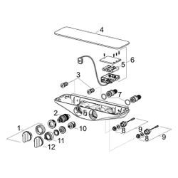 Hansa Emotion Regenbrause-Duscharmatur Wellfit, 3-strahlig, 6V, DN 15, 5865017282... HANSA-5865017282 4057304007842 (Abb. 1)