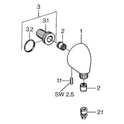 Hansa Wandanschlussbogen, DN 15, Chrom, 04420100... HANSA-04420100 4015474672321 (Abb. 1)