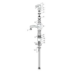 Hansa Polo Einhebel-Küchenarmatur, Ausladung 216mm, DN 15, Chrom, 51482293... HANSA-51482293 4057304002854 (Abb. 1)