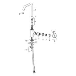 Hansa Polo Einhebel-Küchenarmatur, Ausladung 203mm, DN 15, Chrom, 51562293... HANSA-51562293 4057304002991 (Abb. 1)