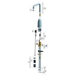 Hansa Electra Waschtischbatterie, 6V Bluetooth, Ausladung 170mm, DN 15, Chrom, 64442219... HANSA-64442219 4057304015069 (Abb. 1)