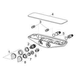 Hansa Emotion Regenbrause-Duscharmatur 5865 3-strahlig DN15 Chrom/Grau... HANSA-5865017184 4057304008436 (Abb. 1)