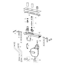 Hansa Compact Unterputz-Rohbauset Bade- und Brausearmatur 4.0 Kartusche, DN 20, Chrom, ... HANSA-53070300 4057304007217 (Abb. 1)