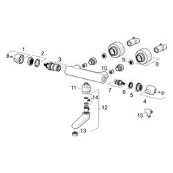 Hansa Medipro Waschtischbatterie, Ausladung 179mm, DN 15, Chrom, 08302281... HANSA-08302281 4057304013393 (Abb. 1)
