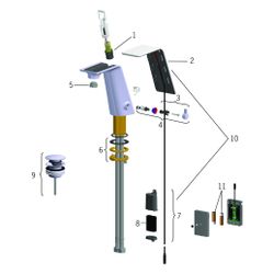 Hansa Alessi Sense Waschtischbatterie 0773 6V Ausladung 118mm DN15 Chrom/Weiß... HANSA-07732201 4015470030408 (Abb. 1)