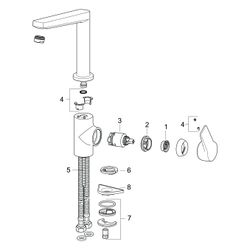 Hansa Twist Einhebel-Küchenarmatur, Ausladung 193mm, DN 15, Matt-Schwarz, 0920220333... HANSA-0920220333 4057304014390 (Abb. 1)