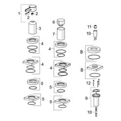 Hansa Loft Einhebelmischer Fertigmontageset für Wanne/Brause 5779 Rosette eckig 1-strah... HANSA-57799483 4057304014574 (Abb. 1)