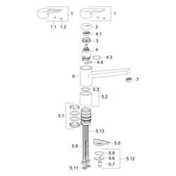 Hansa Twist Einhebel-Küchenarmatur, Ausladung 199mm, DN 15, Chrom, 09142283... HANSA-09142283 4015474261129 (Abb. 1)