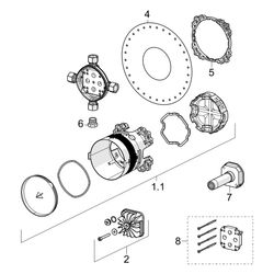 Hansa BlueBox Unterputz-Rohbauset Bade- und Brausearmatur, G 1/2", DN 15, 80000000... HANSA-80000000 4015474278042 (Abb. 1)