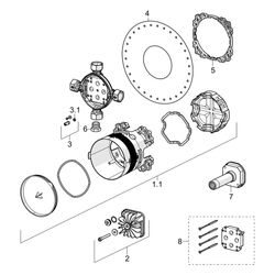 Hansa BlueBox Unterputz-Rohbauset Bade- und Brausearmatur, G 3/4", DN 20, 80010000... HANSA-80010000 4015474279476 (Abb. 1)