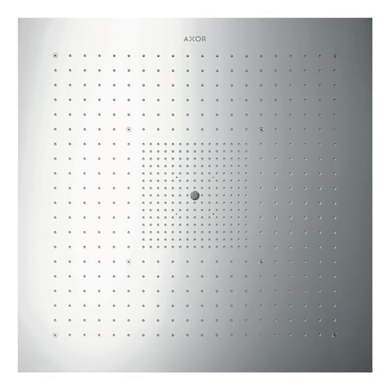 Hansgrohe AXOR ShowerSolutions ShowerHeaven, 42l/min, 970x970mm, 3jet ohne Beleuchtung, Edelstahl Optic