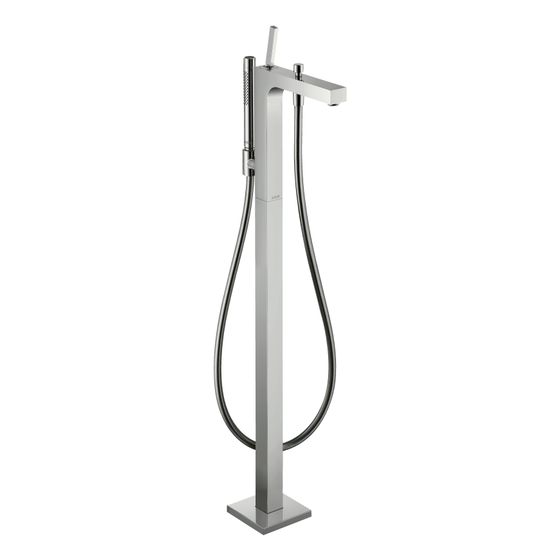 Hansgrohe AXOR Citterio Einhebel-Wannenmischer, 22l/min, bodenstehend, Pin-Griff, Chrom
