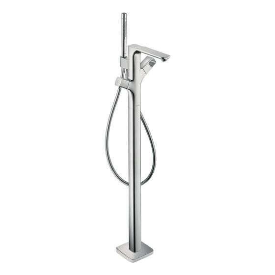 Hansgrohe AXOR Urquiola Wannenthermostat bodenstehend, 21l/min, Edelstahl Optic