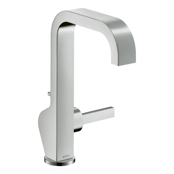 Hansgrohe AXOR Citterio Einhebel-Waschtischmischer 190mm, 5l/min, Pin-Griff, Zugstangen-Ablaufgarnitur, Chrom