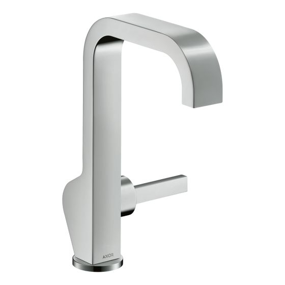 Hansgrohe AXOR Citterio Einhebel-Waschtischmischer 190mm, 5l/min, Pin-Griff, Ablaufgarnitur, Chrom