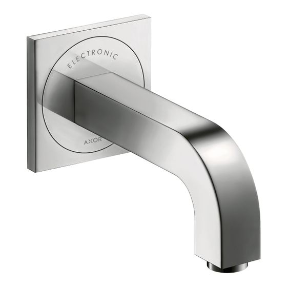 Hansgrohe AXOR Citterio Elektronik-Waschtischmischer Unterputz, 5l/min, für Wandmontage, Auslauf 161mm, Brushed Gold Optic