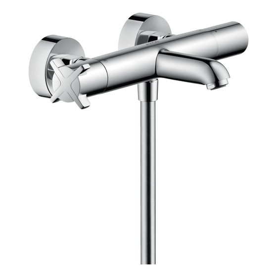 Hansgrohe AXOR Citterio E Wannenthermostat Aufputz, 2 Verbraucher, Chrom