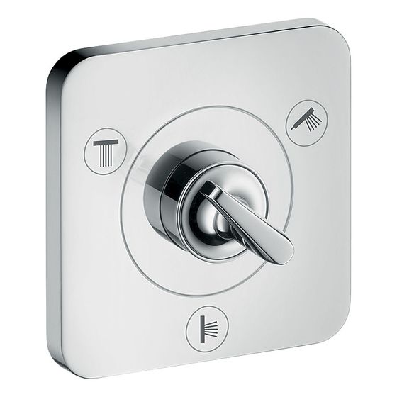 Hansgrohe AXOR Ab- und Umstellventil Citterio E Trio, Quattro 120x120mm, UP, DN 15, Chrom