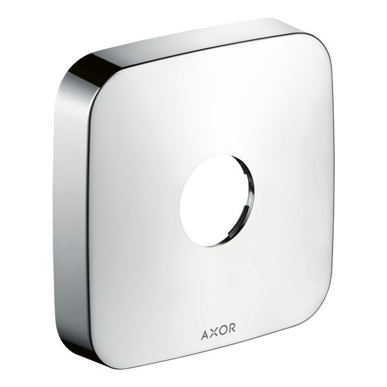 Hansgrohe AXOR Verlängerungsrosette softsquare 1-Loch, 170mm, 33mm, Edelstahl Optic