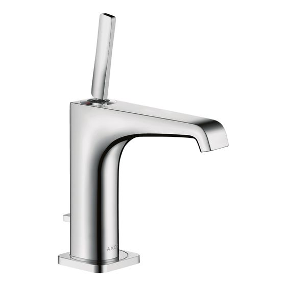 Hansgrohe AXOR Citterio E Einhebel-Waschtischmischer 130mm, Pin-Griff, Zugstangen-Ablaufgarnitur, Chrom