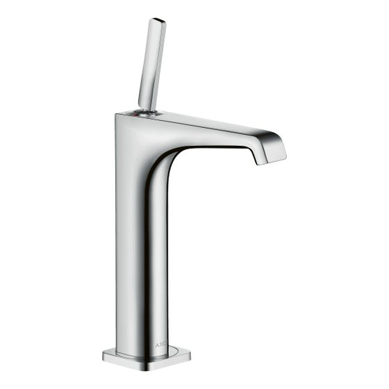 Hansgrohe AXOR Citterio E Einhebel-Waschtischmischer 190mm, Pin-Griff, Ablaufgarnitur für AufsatzWT, Chrom