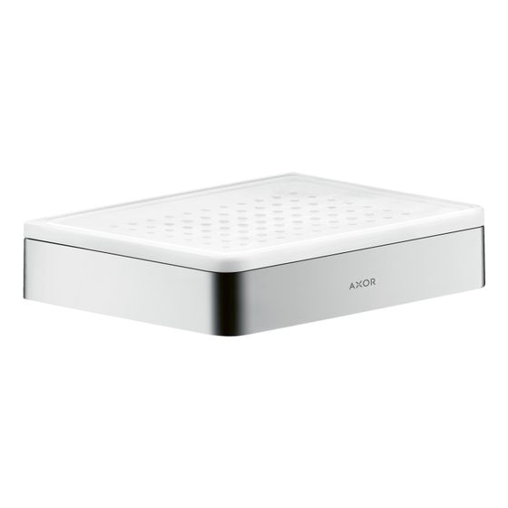 Hansgrohe AXOR Universal Softsquare Seifenschale/ Ablage,152x32x110mm, Keramik, Chrom
