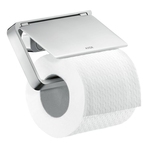 Hansgrohe AXOR Universal Softsquare Toilettenpapierhalter, Deckel, Chrom