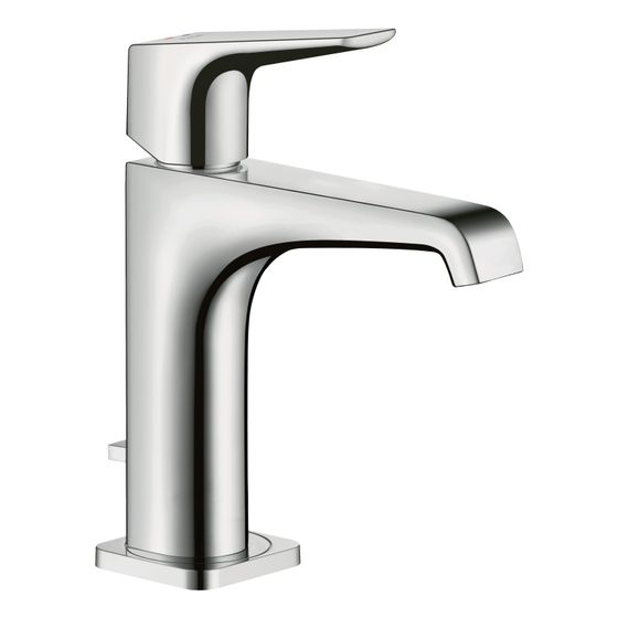 Hansgrohe AXOR Citterio E Einhebel-Waschtischmischer 130mm, Hebelgriff, Zugstangen-Ablaufgarnitur, Chrom