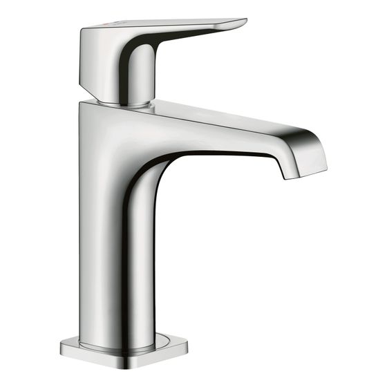 Hansgrohe AXOR Citterio E Einhebel-Waschtischmischer 130mm, Hebelgriff, Ablaufgarnitur, Chrom