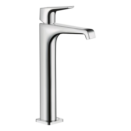 Hansgrohe AXOR Citterio E Einhebel-Waschtischmischer 250mm, Hebelgriff, Ablaufgarnitur für AufsatzWT, Chrom