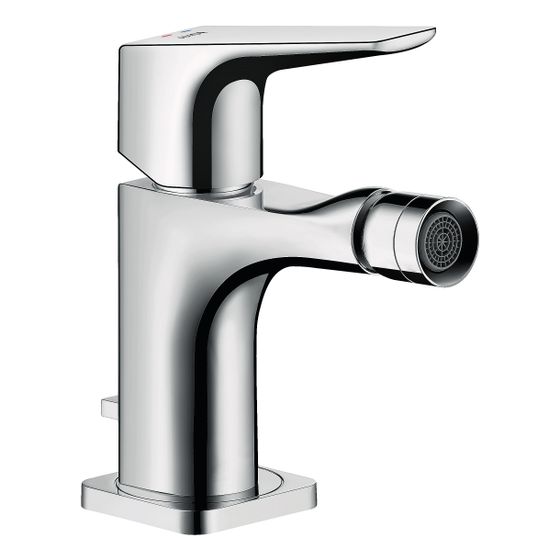 Hansgrohe AXOR Einhebel-Bidetmischer Citterio E, Hebelgriff, Zugstangen-Ablaufgarnitur, Chrom