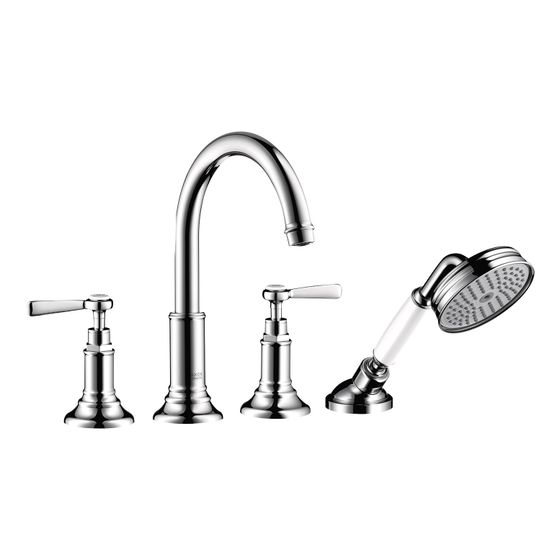 Hansgrohe AXOR Montreux 4-Loch Fliesenrandarmatur, 21l/min, Hebelgriff, Chrom