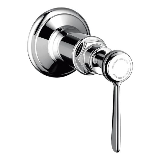 Hansgrohe AXOR Montreux Absperrventil Unterputz, Hebelgriff, DN 15/DN 20, Edelstahl Optic
