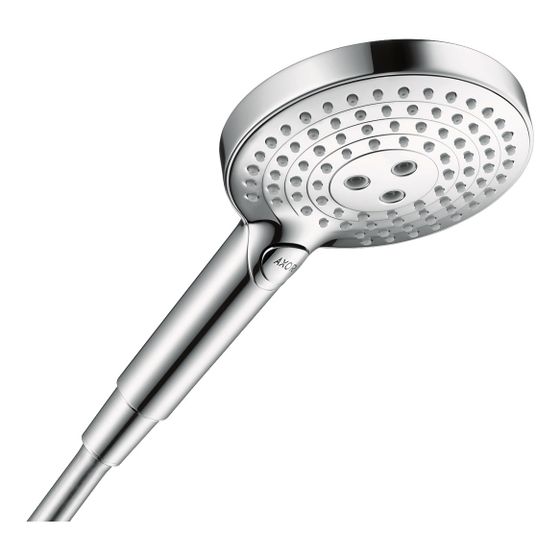 Hansgrohe AXOR ShowerSolutions Handbrause 120mm, 8l/min, 3jet EcoSmart, Edelstahl Optic