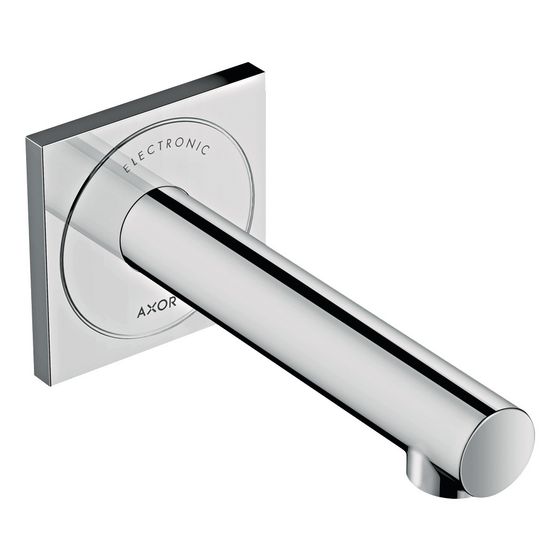 Hansgrohe AXOR Uno Elektronik-Waschtischmischer, 5l/min, UP für Wandmontage, Auslauf 161mm, Chrom