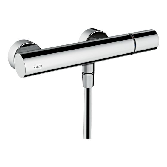 Hansgrohe AXOR Uno Einhebel-Brausemischer Aufputz, 15l/min, Zerogriff, Edelstahl Optic