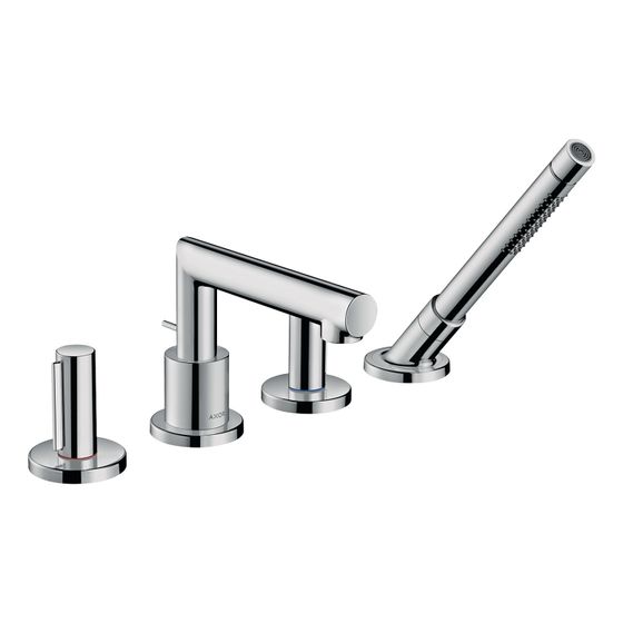 Hansgrohe AXOR Uno 4-Loch Wannenrandarmatur, 22l/min, Zerogriffen, Chrom